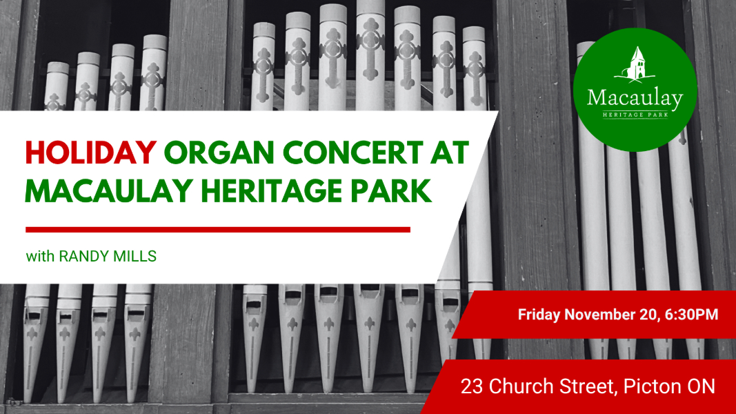 Holiday Organ Concert at Macaulay Heritage Park
